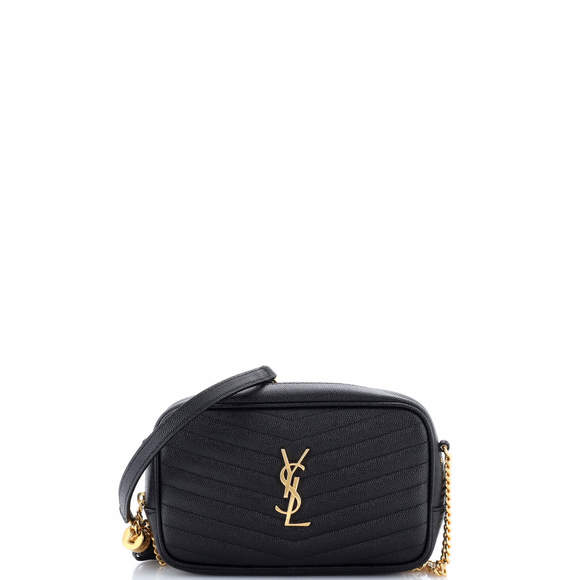 Saint Laurent Mini Lou Camera Bag Matelasse Chevron Leather - Picture 1 of 7